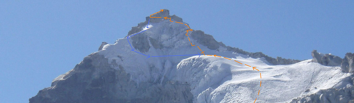 Peru: Climbing Nevado Huamashraju (5434 m), located East of the Huaraz City
