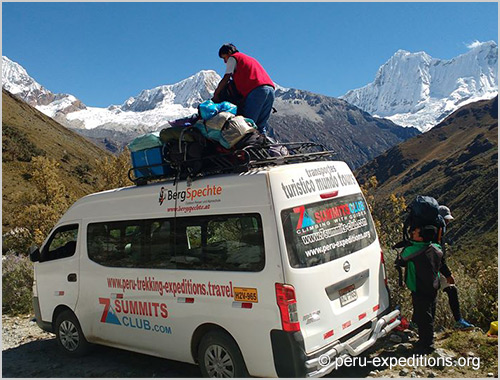 Peru expeditions: Our own transport for Cordillera Blanca and Cordillera Huayhuash