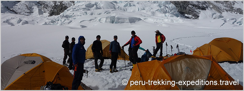 Peru: Our mountain tenst - The Vaude, Salewa and North Face
